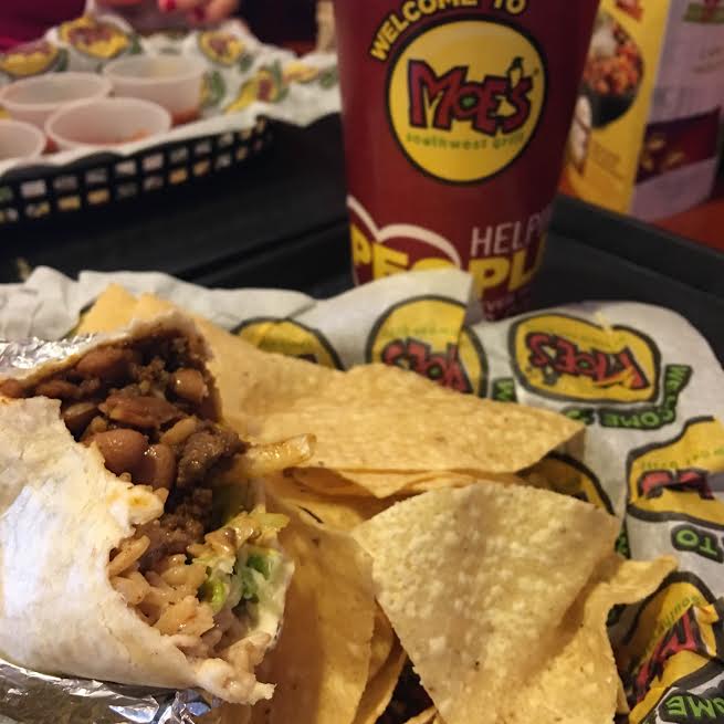 Follow Lilly's magical journey through the Moe's menu!