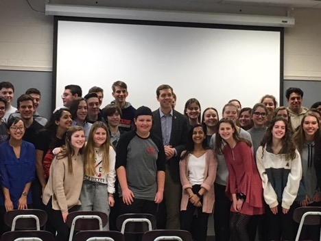 Conor Lamb Visits USCHS!